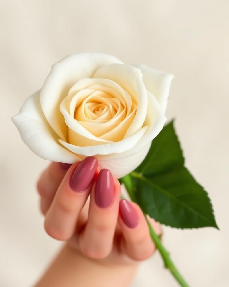 Mauve Mandelnägel